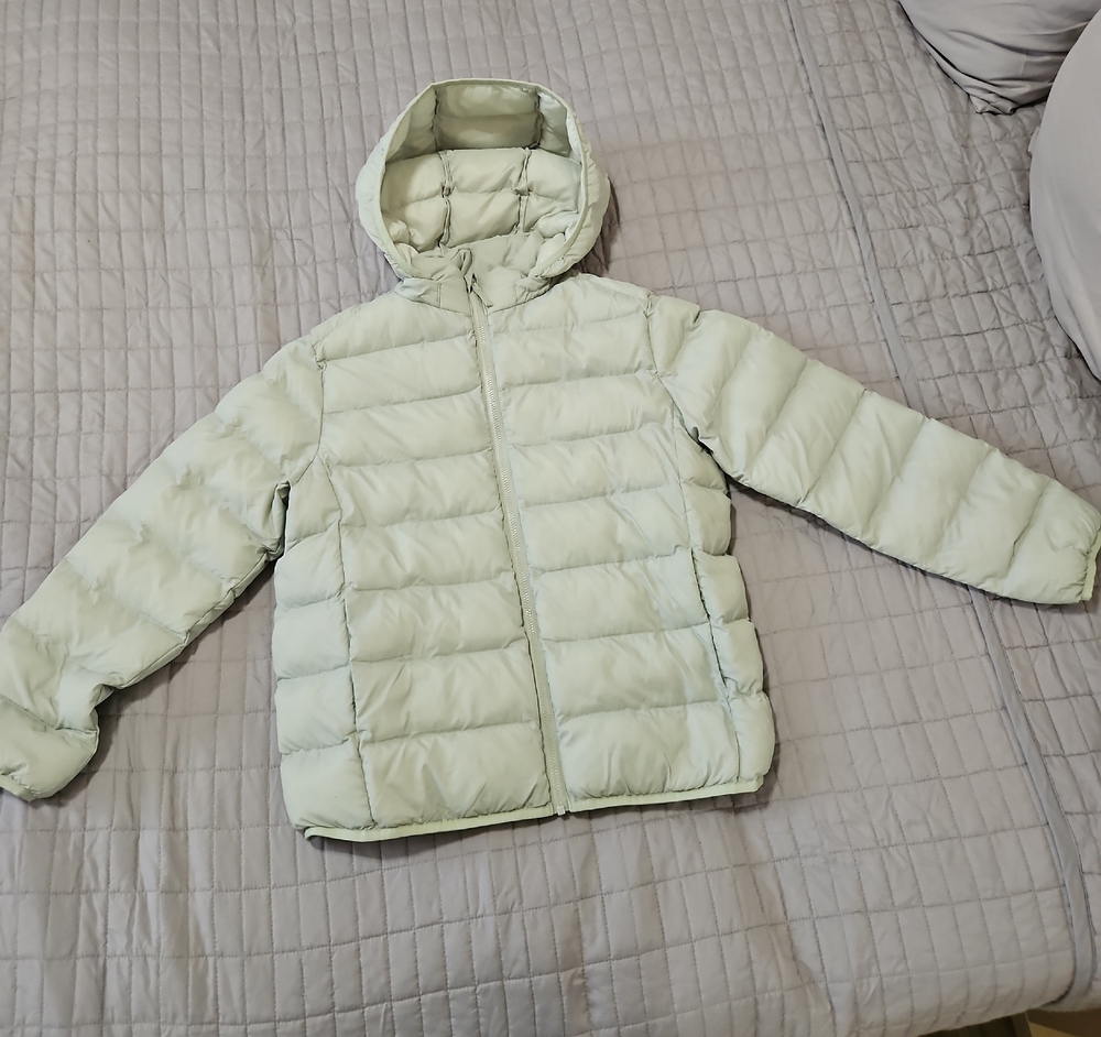 Uniqlo Kids Mint Washable Puffer Jacket 11/12